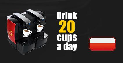 Bere 20 tazze al giorno